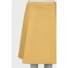 Fitted skirt with tag