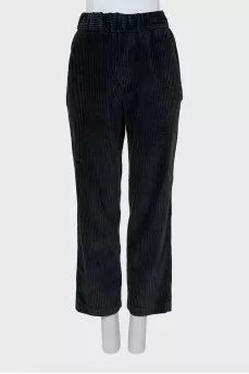 Вельветовые брюки straight fit