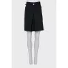 Fitted skirt with belt