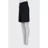 Fitted skirt with belt