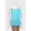 Turquoise top on straps