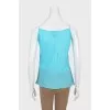 Turquoise top on straps