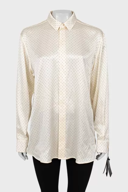 Loose fit silk shirt