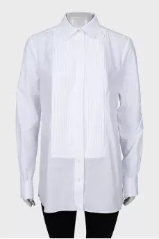 White shirt with cufflinks