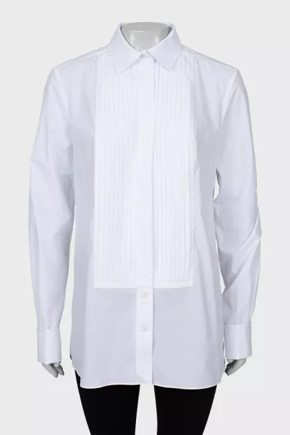 White shirt with cufflinks