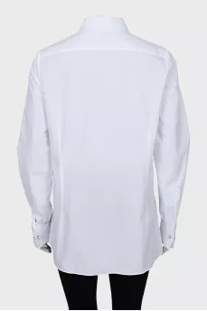 White shirt with cufflinks