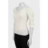 Fitted top with sleeves