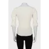 Fitted top with sleeves