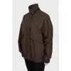 Brown bomber jacket
