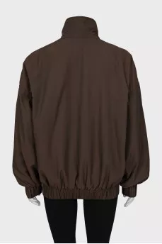 Brown bomber jacket