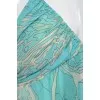 Turquoise V Neck Top