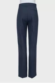 Straight-leg trousers with creases