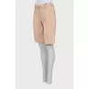 Beige shorts with tag