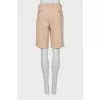 Beige shorts with tag