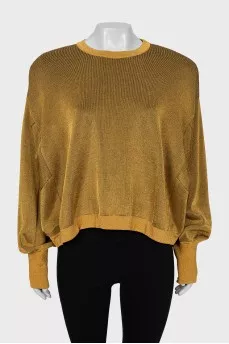 Gold colored sweater