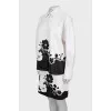 Black and white suit with embroidery