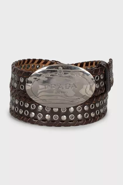 Vintage Belt with Braiding