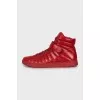 Men's high-top leather sneakers