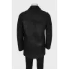 Men's straight cut sheepskin coat