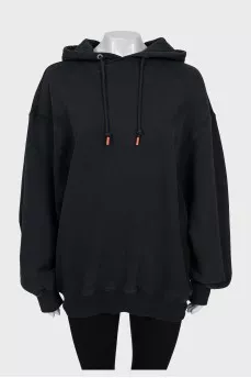 Black oversized hoodie