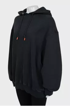 Black oversized hoodie