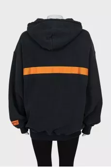 Black oversized hoodie
