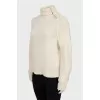 Knitted sweater with zipper