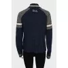 Knitted cardigan with zipper