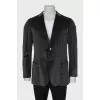 Men's grey velour jacket