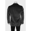 Men's grey velour jacket