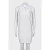 Dress with open back decorated with rhinestones