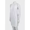 Dress with open back decorated with rhinestones