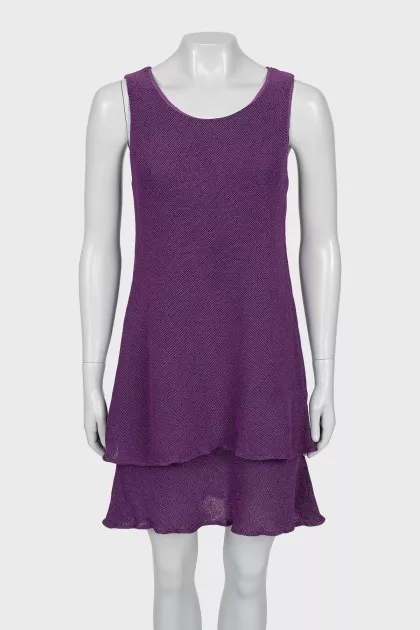 Vintage dress in purple color