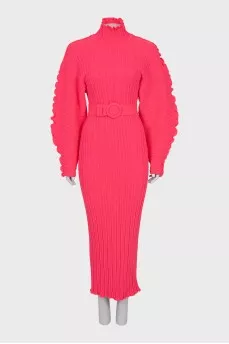 Dress with puff sleeves with tag