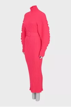 Dress with puff sleeves with tag