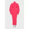 Dress with puff sleeves with tag