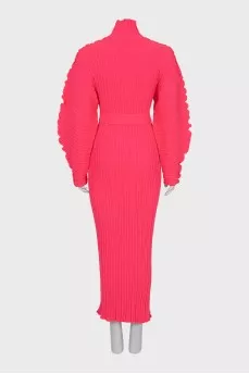 Dress with puff sleeves with tag