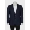 Men's blue wool jacket