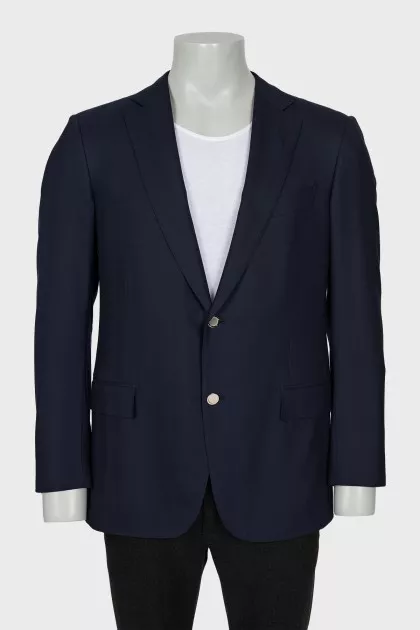 Men's blue wool jacket