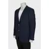 Men's blue wool jacket