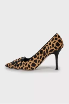 Pony skin stiletto heels