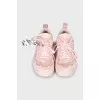 Pink sneakers with a massive sole