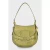 Bag with animalistic embossed leather