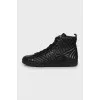 Quilted leather sneakers