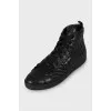 Quilted leather sneakers