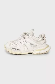 White eco-leather Track sneakers