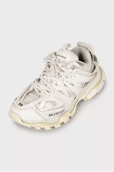 White eco-leather Track sneakers