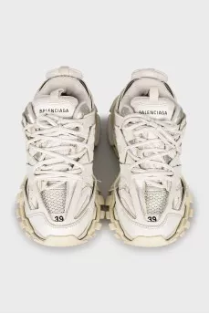 White eco-leather Track sneakers