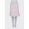 Tweed skirt in a combination color