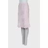 Tweed skirt in a combination color